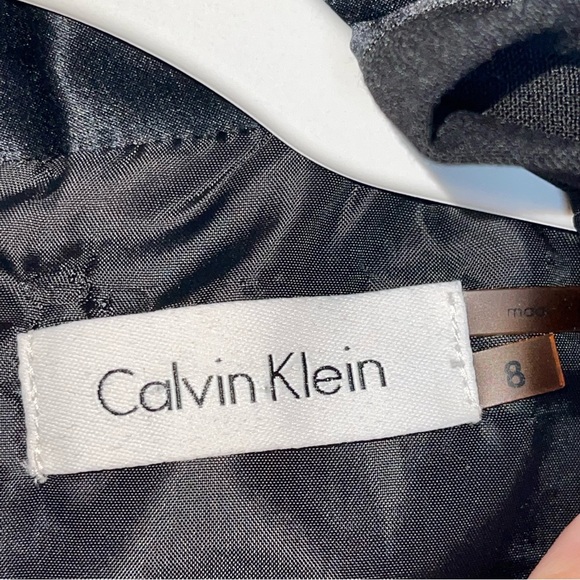 CALVIN KLEIN Black Dress sleeveless high neckline and button back - Picture 3 of 16